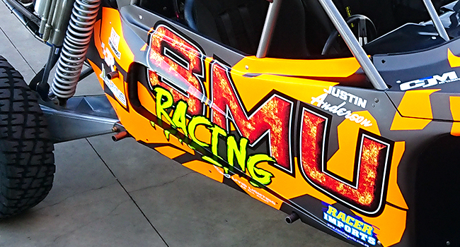 Custom race truck graphics kit installation by Baboon Studios Melbourne