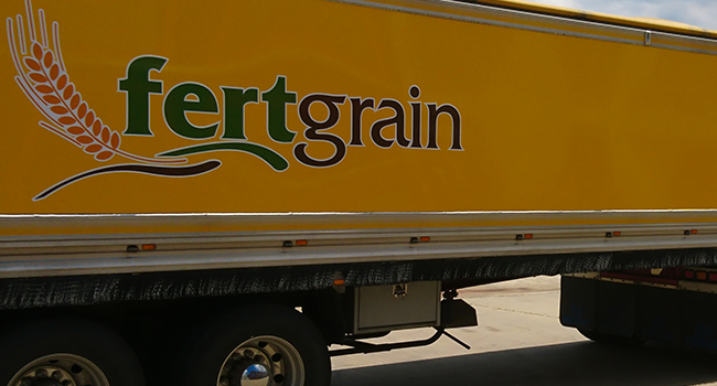 Fertgrain yellow truck wrap and commercial vehicle graphics by Baboon Studios Melbourne