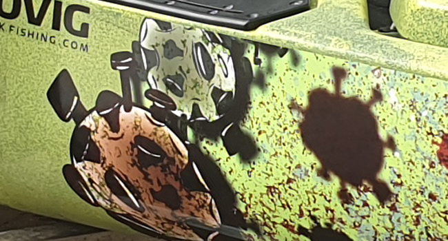 Kayak Custom Design and Wraps installation by Baboon Studios Melbourne