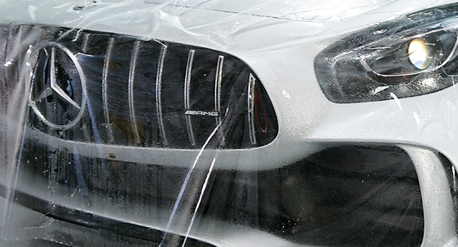 Mercaedes GTR paint protection film installation by Baboon Studios Melbourne