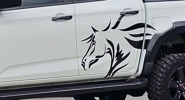 Custom Isuzu D-Max vehicle graphics and personalised wrap by Baboon Studios Melbourne