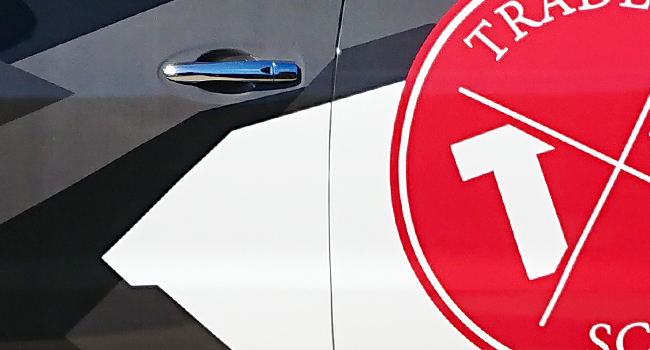 Tradescape vehicle branding graphics and personalised wrap by Baboon Studios Melbourne